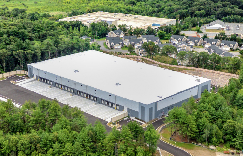 aerial image of the bluewater property group speculative warehouse
