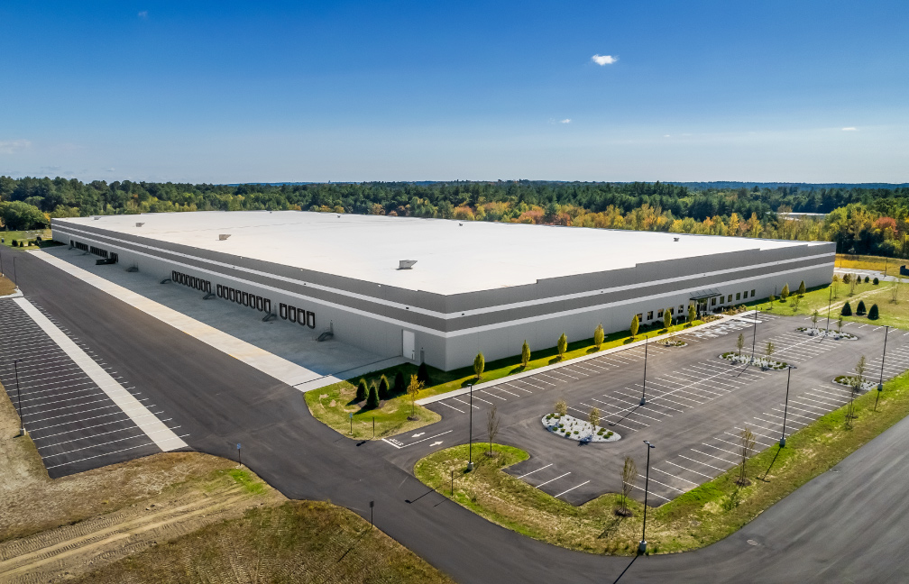 aerial of a speculative warehouse constructed for GFI partners