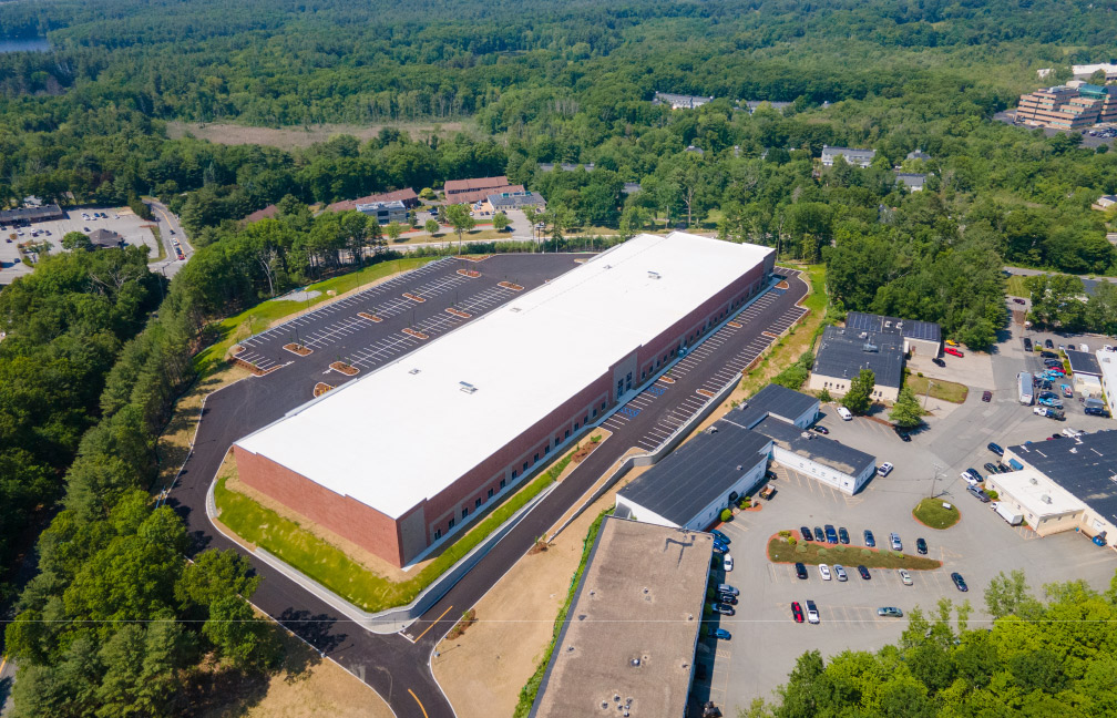 aerial of a distribution facility constructed for lincoln property company