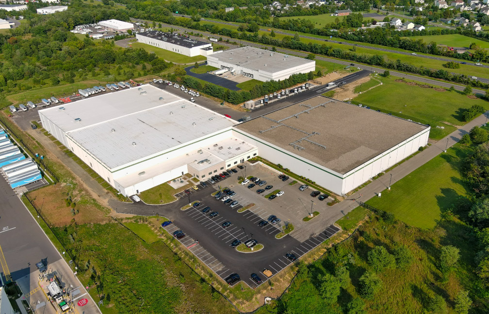 aerial of the performance food group expansion in swedesboro new jersey
